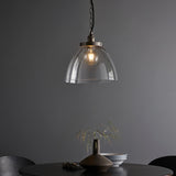 ENDON Hansen Grand Pendant - Brushed Silver