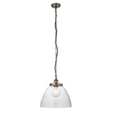 ENDON Hansen Grand Pendant - Brushed Silver