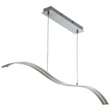SEARCHLIGHT Wing Bar Pendant - Satin Silver Metal
