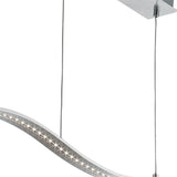 SEARCHLIGHT Wing Bar Pendant - Satin Silver Metal