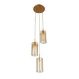SEARCHLIGHT Duo III Bronze Multi-Drop Pendant Light