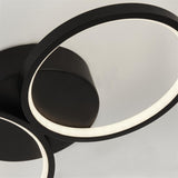 SEARCHLIGHT CIRQUE 4Lt Ring Flush - Black Metal