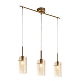SEARCHLIGHT Duo III 3-Light Bronze Ceiling Bar Pendant