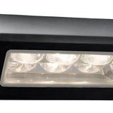 SEARCHLIGHT Peru LED Outdoor Wall Light - Black & Glass Diffuser,IP44