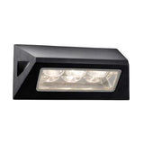 SEARCHLIGHT Peru LED Outdoor Wall Light - Black & Glass Diffuser,IP44