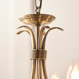 ENDON Bernice 5lt Pendant - Antique Brass