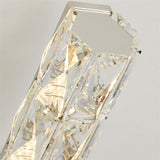 SEARCHLIGHT REMY Floor Lamp - Chrome Metal & Clear Crystal Glass