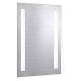 SEARCHLIGHT Bathroom Mirror with Shaving Socket - Chrome Metal & Mirrored Glass