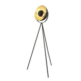 SEARCHLIGHT BLINK Tripod Floor Lamp - Matt Black Metal & Gold