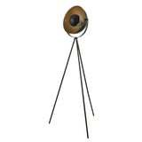 SEARCHLIGHT BLINK Tripod Floor Lamp - Matt Black Metal & Gold