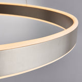 ENDON Gen Ring Pendant - Matt Nickel