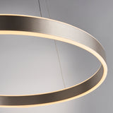 ENDON Gen Ring Pendant - Matt Nickel