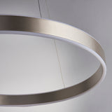 ENDON Gen Ring Pendant - Matt Nickel