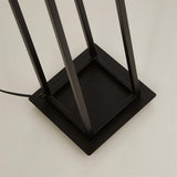 SEARCHLIGHT ELEVATOR Floor Lamp - Matt Black Metal & Clear Crystal