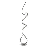 SEARCHLIGHT TWIRLS Floor Lamp - Chrome Metal & Clear Crystal