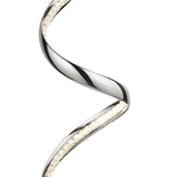 SEARCHLIGHT TWIRLS Floor Lamp - Chrome Metal & Clear Crystal