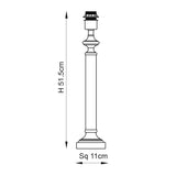 ENDON Avebury Table Base - Antique Brass