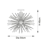 ENDON Orta 6Lt Semi Flush