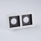 SEARCHLIGHT Grid 2 GU10, White / Black