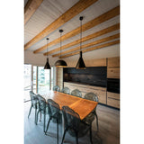 SLV PHELIA 280 E27 Indoor pendant, black/gold