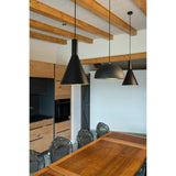 SLV PHELIA 280 E27 Indoor pendant, black/gold