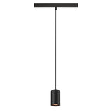 SLV NUMINOS® XS 48V pendant light, pendant length 150 cm, 4000 K, 40°, DALI 2, matt black / matt white