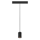 SLV NUMINOS® XS 48V TRACK DALI, pendant light, black / black, 8.7 W, 640 lm, 2700 K, CRI 90, 55°