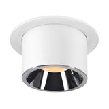 SLV NUMINOS® PROJECTOR L recessed ceiling light, 3000 K, 55°, cylindrical, white / chrome