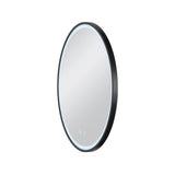 SLV TRUKKO 60 mirror Ø 60 cm, chrome, black edge