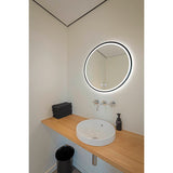 SLV TRUKKO 60 mirror Ø 60 cm, chrome, black edge