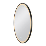 SLV TRUKKO 80 mirror Ø 80 cm, chrome, black edge