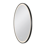 SLV TRUKKO 80 mirror Ø 80 cm, chrome, black edge