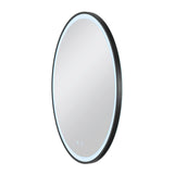 SLV TRUKKO 80 mirror Ø 80 cm, chrome, black edge