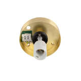 SLV SUN 30 ceiling-mounted light, round, 1x max. 60 W, E27, gold