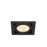 SLV KADUX recessed ceiling light, single, 3000 K, DALI 2, touch, 30°, black