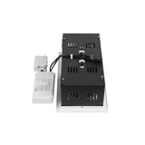 SLV KADUX recessed ceiling light, double, 3000 K, DALI 2, touch, 30°, white