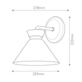 ELSTEAD Lighting Alora Halston 1 lt Wall Light - Matte Black