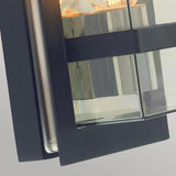 ELSTEAD Lighting Boden 1 Light Wall Light - Black With Clear Polycarbonate