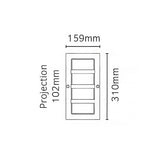 ELSTEAD Lighting Boden 1 Light Wall Light - Black With Clear Polycarbonate