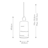 ELSTEAD Lighting Fragment 1 Light Small Pendant - Aged Silver