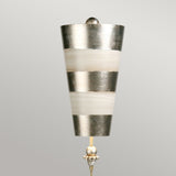 ELSTEAD Lighting Tivoli 1 Light Wall Light - Silver & Cream Patina