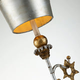 ELSTEAD Lighting Tivoli 1 Light Wall Light - Silver & Cream Patina