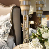 ELSTEAD Lighting Tivoli 1 Light Wall Light - Silver & Cream Patina