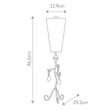 ELSTEAD Lighting Tivoli 1 Light Wall Light - Silver & Cream Patina