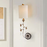 ELSTEAD Lighting Tivoli 1 Light Wall Light - Silver & Cream Patina