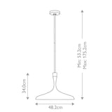 ELSTEAD Lighting Darwin 1 Light Pendant - Matte White with Wood accent