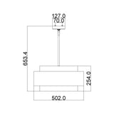 ELSTEAD Lighting Kenney 3 Light Pendant - Sunrise Silver