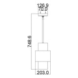 ELSTEAD Lighting Kenney 1 Light Mini-Pendant - Sunrise Silver