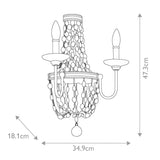 ELSTEAD Lighting Malia 2 Light Wall Light - Polished Nickel