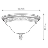 ELSTEAD Lighting Sonoma Valley 2 Light Flush - Aged Tortoise Shell